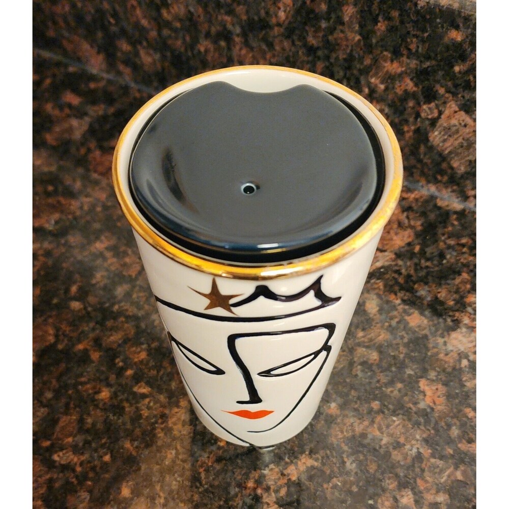 2015 Starbucks Ceramic Tumbler Coffee Mug with Lid Siren Logo 10 fl oz - FLAW - Picture 3 of 9